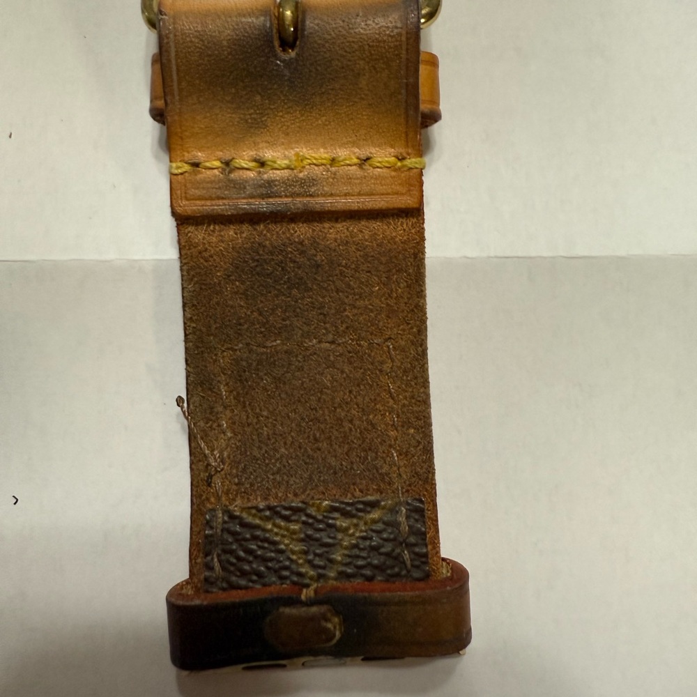Louis Vuitton Brown and Gold Watch Strap - Picture 4 of 5
